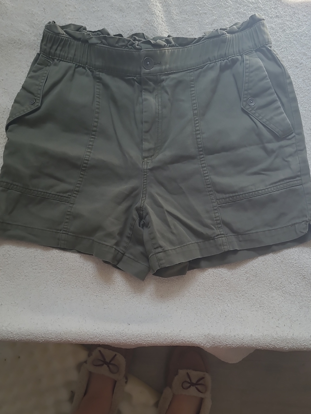 Old Navy Olive Utility Cargo Shorts